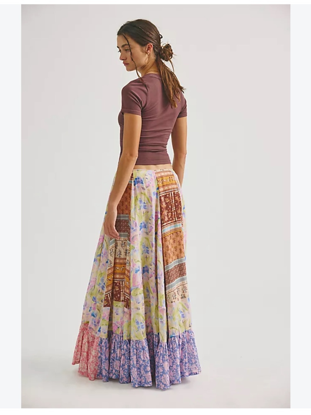 FREE PEOPLE | Santa Eulalia Printed Maxi Skirt | - Picture 5 of 15